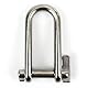DAUMLINK® 2 Schlüsselschäkel, Material A4 / Aisi 316 (2 Stück) als Verbindungselement von Ketten oder Tampen an Ösen (6 mm)