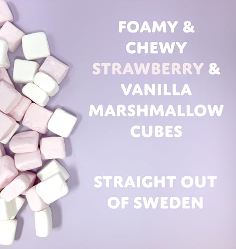 Dulces Swedish Marshmallows Foamy Cubos Fresa Vainilla 170g miniatura 2