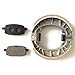 YJDDLJ Motorrad hinten Bremsbeläge + Trommelbremsbacken Set/Fit for GY6 49CC 50CC Scooter Moped TAOTAO Parts Motorräder Bremsscheibe