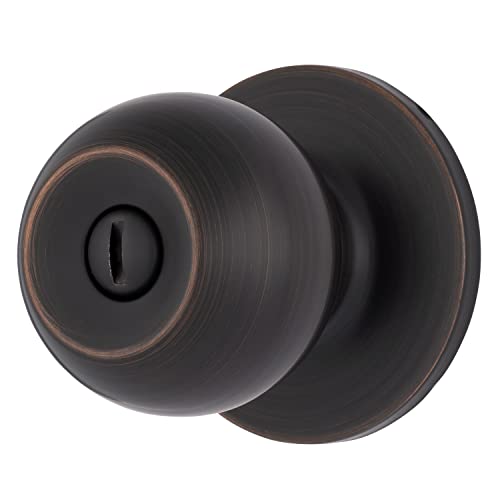 BRINKS Poignée porte intimité balle verrouillable bronze toscan E2435-150