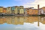 WTD - Lienzo decorativo (90 x 60 cm), diseño del río Arno y Historical Buildings (17304511)