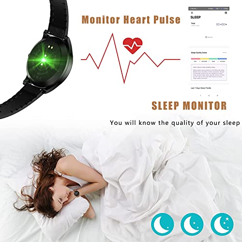 image for TECHVIDA Smart Watch, Full Touch Screen Smart Bracelet, Men's Smart Wa