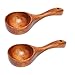 Hölzerne Schöpfkelle zum Kochen, 2 Stück Hölzerne Suppenkelle Hölzerner Breilöffel Hölzerner Scooper Dipper Schöpfkelle für Home Kitchen Restaurant