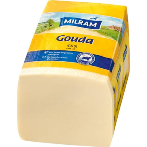 Milram Gouda Schnittkäse, 45% Fett ca.2,8-3 kg Stücke