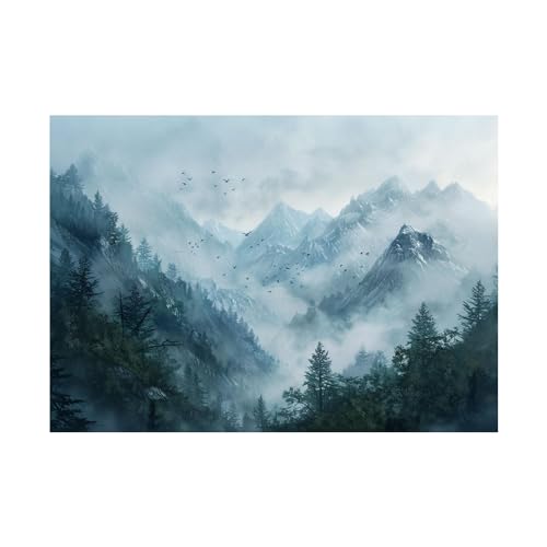 Affiche impression art déco premium paysage abstrait sans cadre 60x80