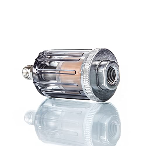 BenBow Druckluftregler mit Manometer und Wasserabscheider – 1/4 Zoll – Druckluft Filter für Lackierpistole, Kompressor & Werkstatt