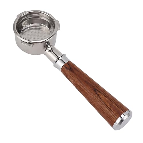 PenRux Portafiltro Desnudo de 58 Mm Con 3 Orejas y Mango de Madera Maciza Para Cafetera Barsetto (Una Rama Roja)