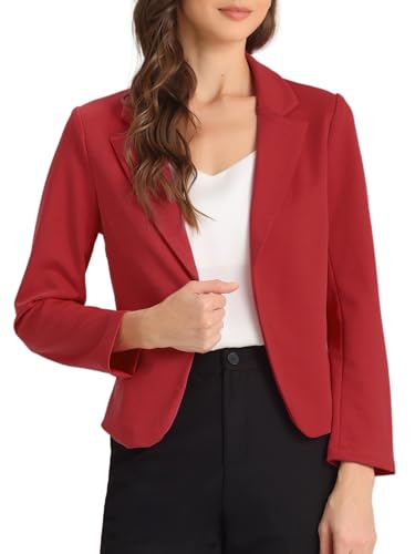 Allegra K Giacca da Donna Elegante Dressy Blazer con Apertura