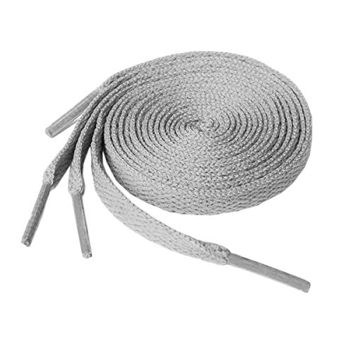 Image of Flat Shoelaces 5 /16 inch Wide Shoe Lace 2 Pair - For Canvas Sneaker Athletic Tennis Shoe Laces
