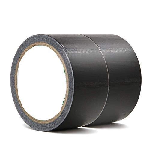Ruban Adhésif Noir Étanche 2 Rouleaux 48 Mm X 13 Y Ruban Adhésif en Toile De Canard pour Emballage, Reliure De Livres, Auto-Adhésif Solide 12 M De Long Idéal pour L'Artis,