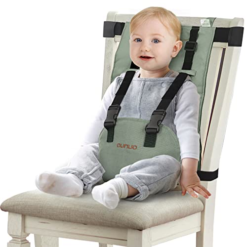 Image of Portable Travel High Chair, Safety Seat Harness Accessory for Toddler Baby, Washable Cloth Harness Chair for Infant Feeding, Foldable Baby Chair Seat Belt