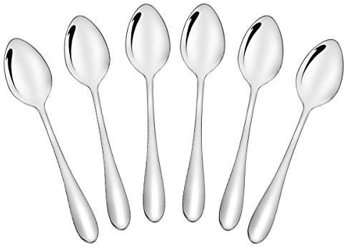 Demitasse Espresso Spoons Set- Set of 6,Mini 18/10 Stainless Steel coffee spoon 4 inch