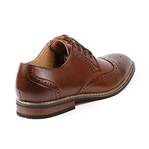 Metrocharm Alex-05 Men's Perforated Lace Up Oxford Dress Shoes3