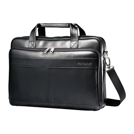 Samsonite Leather Slim Briefcase