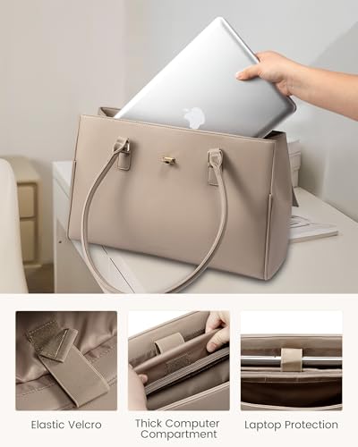 LOVEVOOK Laptop Bag for Women Work Tote Messenger Bag Waterproof Business Office Professional Handbag Shoulder Bag4