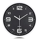 Fácil de Leer: Adoptando 4 grandes números en relieve moldeados integralmente, este reloj de pared de alta calidad tiene un buen rendimiento. Los llamativos números intuitivos estereoscópicos en 3D facilitan la lectura de la hora.