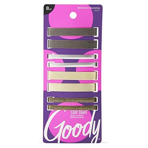 Goody Hair Barrettes Clips - 8 Count, Assorted Colors Cover