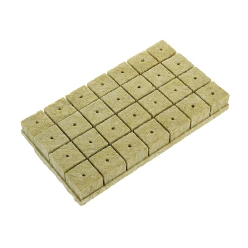 GARIOUANS 28個 水耕栽培キューブ 無土栽培用育苗ブロック 観葉植物 多肉植物対応 室内園芸に 水耕バケツ 育苗マット用育成ツール