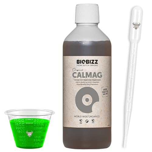 Biobizz Calmag 1L mit Pipette und Messbecher Organischer Zusatz mit Kalzium und Magnesium für gesunde Pflanzen