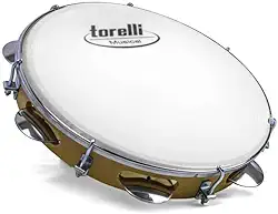 PANDEIRO 10'' INJETADO NATURAL PELE LEITOSA