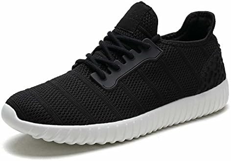 UNMK FUN Women's Fashion Sneakers Running Shoes 9518W02 Walking Shoes (9.5, Black)