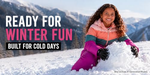 Image of Pink Platinum Girls Snowsuit 2-Piece Insulated Hooded Jacket & Bib