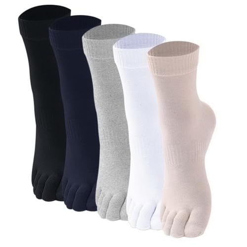 Chaussettes avec Orteils Séparés Homme pour Running et Randonnée en Coton