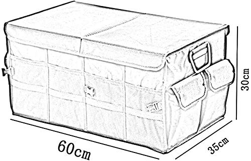 Grande boîte de rangement de voiture pliable compartiment imperméable