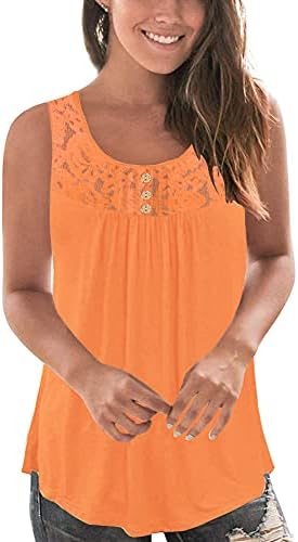 Yousify Women’s Plus Size Printed Pleated Sleeveless Tank Tops Summer Casual Tunic