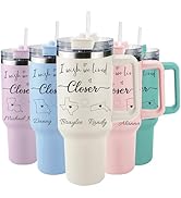 Ships Next Day,I Wish We Lived Closer,Best Friend Gifts 40 OZ Tumbler with Handle,Personalized Tu...