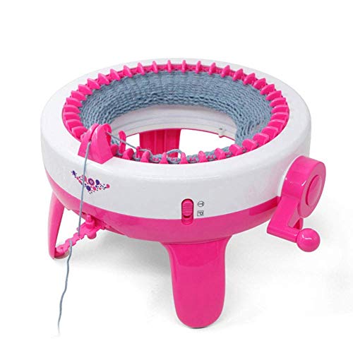 Hand Crank Knitting Machine 40 Needle Positions Weaving Loom Knit Scraf Hat Weaver Knitting Kit Yarn Circular Weaving Machine Knitting Board Rotating Tools Kids Educational Learning Toy Knitting Tools