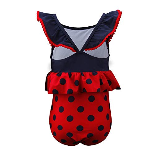 Julysand Toddler Girls One Piece Swimsuit Pink Blue Sleeveless Swimwear Bathing Suit with Cut-Out Back3