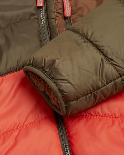 Image of Weatherproof Boys' Reversible Jacket - Quilted Hooded Puffer Reversible to Sherpa Outerwear Jacket for Boys (Sizes: S-XL)