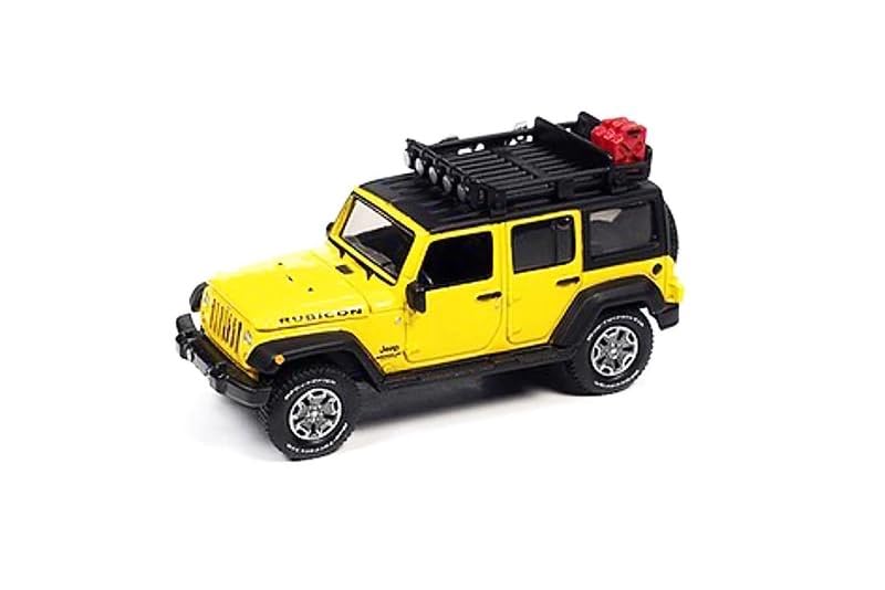 2018 Wrangler Rubicon Unlimited 4x4 SUV, Yellow - CP7752-1/64 Scale Diecast Model Car