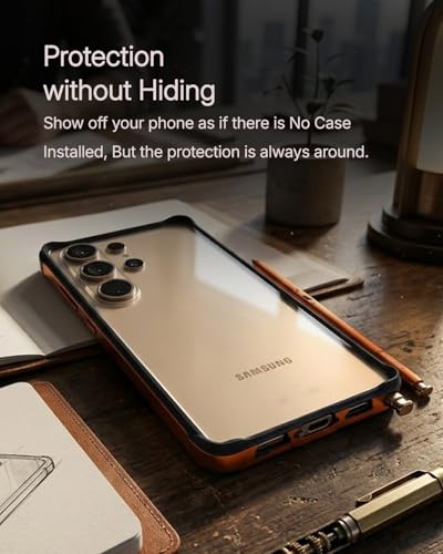 Image of RAEGR Case | Anodized Aluminum Bumper | Edge Armor Protective Minimal Case Designed for Galaxy S26 Ultra (2026) - Orange RG10659