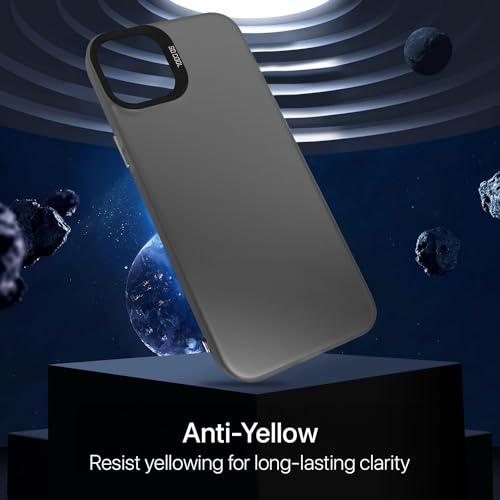 Image of Vaku Luxos Matte Dazzle Back Cover for iPhone 15 Shock Proof Airbag Protection TPU Case Scratch Resistant Slim Thin Military-Grade Protection - Grey
