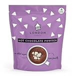 London Apron Keto Hot Chocolate Powder – Sugar Free, Low Carb & High Fibre – No Added Sugar Cacao Cocoa Drink – Vegan, Dairy Free & Low Calorie – 215 g (10 Servings)