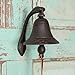 Colonial Tin Works Cast Iron Logan Dinner Bell with Bracket Dinner Bell - Feel The Vibe of Traditional Family Meals and Gatherings. Made of Heavy Cast Iron - Measures 4