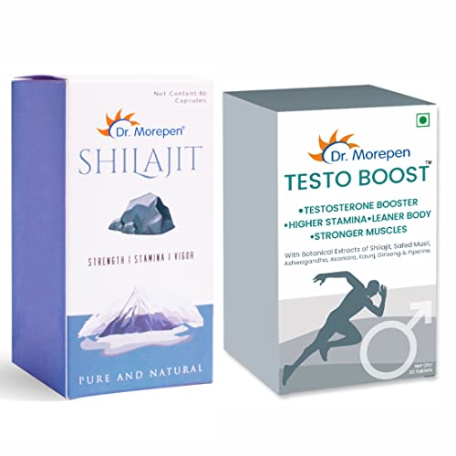 DR. MOREPEN Testo Boost – 30 Tablets & Shilajit 60 Capsules DR. MOREPEN Testo Boost – 30 Tablets & Shilajit 60 Capsules