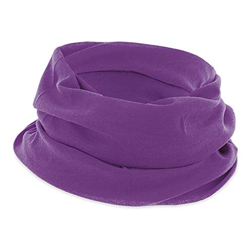 FunFanLine - Confezione x3 Bandana Multiuso in un colore a scelta. Maschera protettiva per il viso, mutandine da collo o scaldacollo (Viola)