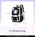 Kpop Merch New NWJNS Jeans Rabbit Laptop Bag Bunny Bookbag with Notebook, USB Charging and Headphone Port (Black and White)
