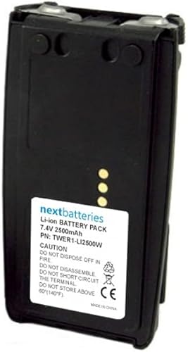 Miniatura 5 de Batería compatible con radio bidireccional Harris XG-25, batería de repuesto de celdas de iones de litio de 2500 mAh de 7.4 voltios