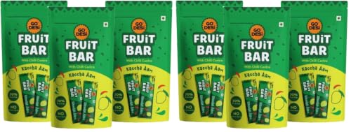 Image of GO DESi Kaccha Aam Fruti Twist Fruit Bars - 3 x Pack of 20 pieces, Aam Papad, Mango Fruit Jelly
