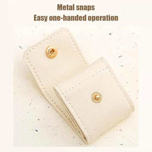 3Pcs Mini Travel Jewelry Bag, Portable Foldable Mini Travel Jewelry Roll Bag with Buckle, Travel Jewelry Organizer Case for Earrings, Rings, Necklaces, Small Jewelry Box (3 Pcs S)4