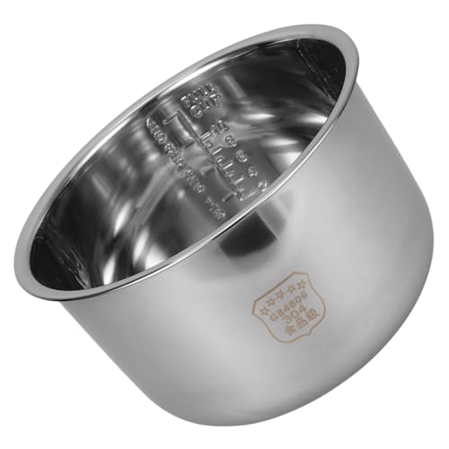 Cabilock Olla Arrocera Eléctrica Inoxidable con Diseño Antiadherente Recipiente para Cocinar Arroz Sopa y Pasteles Reemplazo Práctico de Accesorios para Cocedor de Arroz