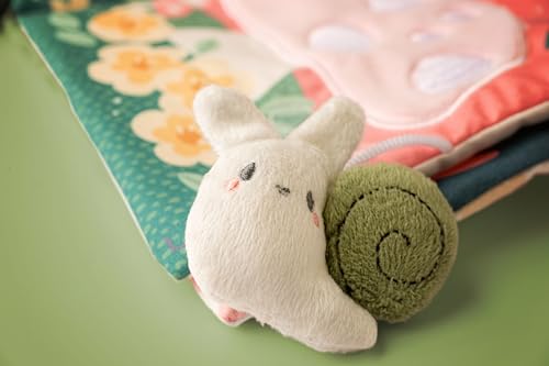 Image of Stephen Joseph, Soft Fabric Book, Soft Activity Baby Book - 6 Sensory Filled Pages, Sensory Toys for Babies and Toddlers, Garden