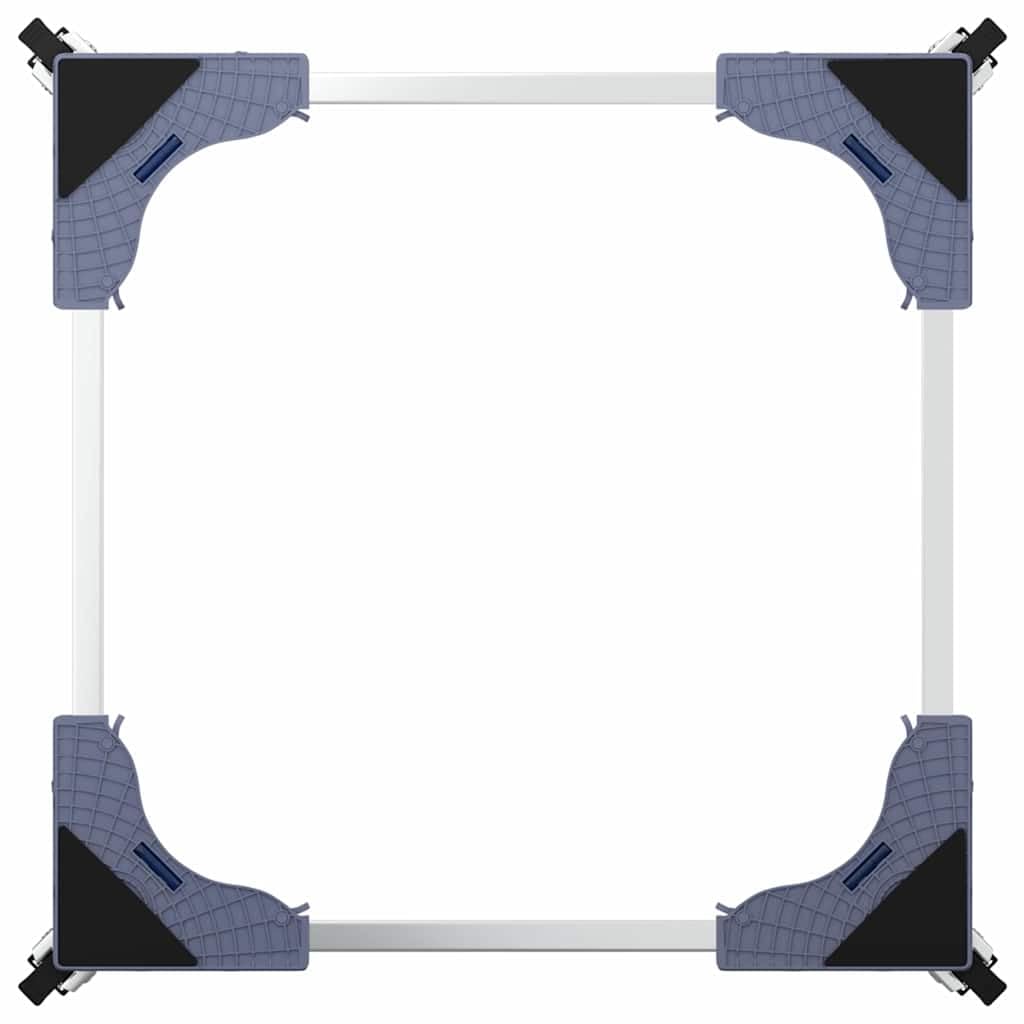 Base para lavadora gris acero inoxidable 66 x 66 x 12 cm extensible con ruedas, soporta hasta 250 kg, estructura y accesorios para lavadora y secadora