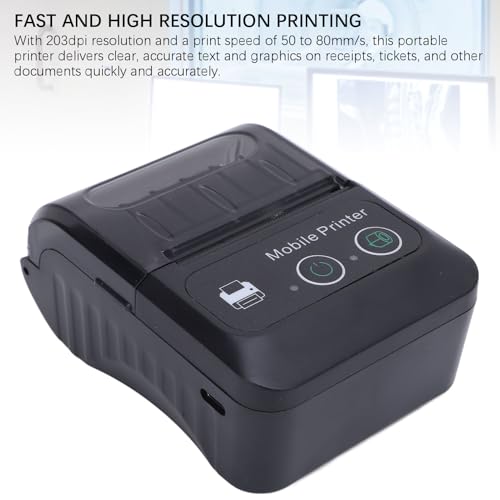 Image of GOTOTOP Bluetooth Thermal Receipt Printer, Portable Wireless Shipping Label Printer Fits iOS Androids Wins, for Retail Restaurant Small Business