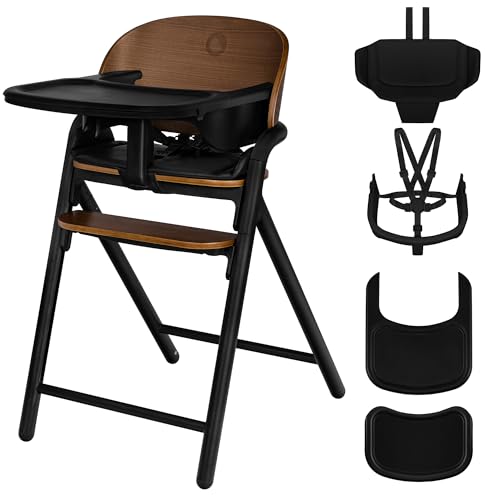 Lionelo Celia Holzhochstuhl zum Füttern, Wächst mit dem Kind von 6 Monaten bis 90 kg, Verstellbare Fußstütze, 5-Punkt-Gurte, Sitzkissen, Pflegeleicht Lionelo Celia Holzhochstuhl zum Füttern, Wächst mit dem Kind von 6 Monaten bis 90 kg, Verstellbare Fußstütze, 5-Punkt-Gurte, Sitzkissen, Pflegeleicht