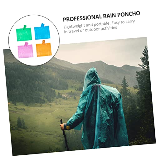 WHAMVOX 4 Peças Capa De Chuva Infantil Leve Poncho Infantil Capa De Chuva De Viagem Para Crianças Ja